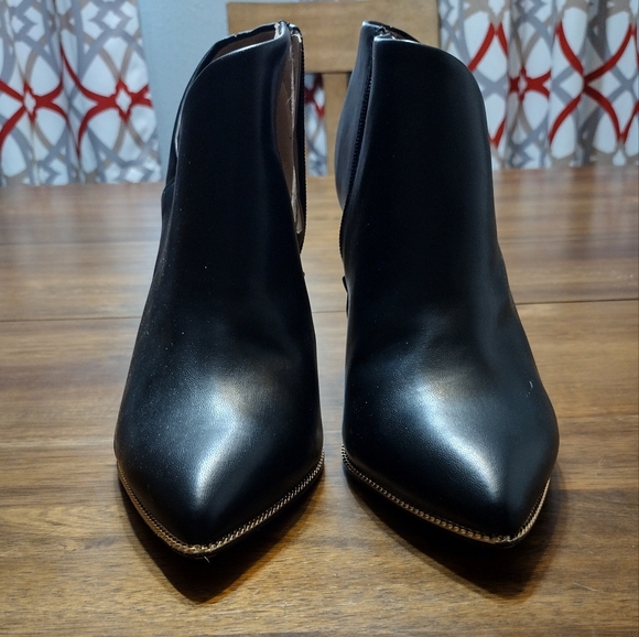 Black sexy ankle boots s1 11 - Picture 2 of 8